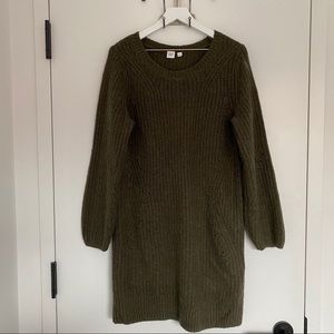 GAP Olive Green Sweater Dress - L